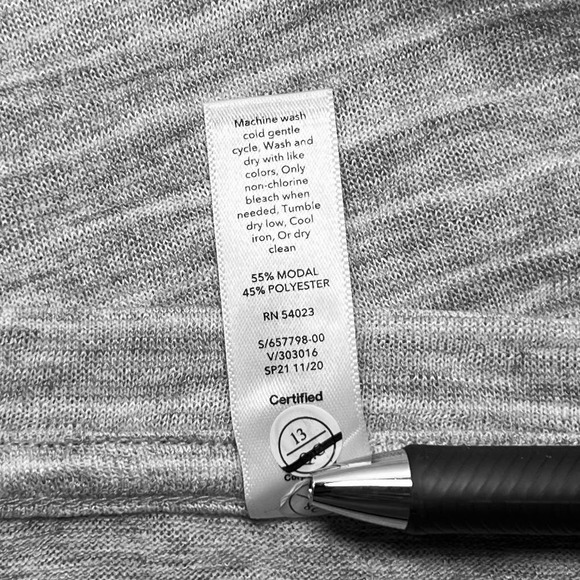 Athleta Breezy Striped Tank Lightweight Sleeveless Top Heathered Gray Size 2X - Picture 8 of 8